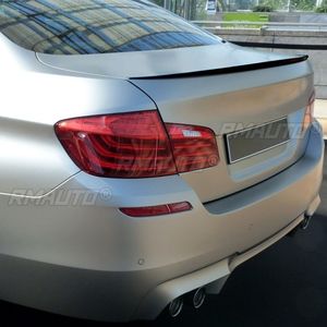 Alerón trasero para BMW Serie 5 F10 M5 2011 2012 2013 2014 2015 2016 2017 MP, divisor de maletero con apariencia de carbono / labio negro - Product Image 3