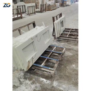 Zgstone OEM/ODM nhân tạo thạch anh tấm countertops khách sạn bảng Top trắng lớn slab thạch anh nhà bếp Vanity Tops - Product Image 5
