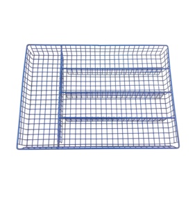 Plateau à <span class=keywords><strong>couverts</strong></span> en métal en maille extensible, organisateur de tiroir de cuisine à 5 compartiments pour ustensiles diviseurs de <span class=keywords><strong>couverts</strong></span> - Product Image 3