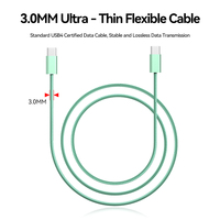 Nouveau câble coaxial Thunderbolt 4 A482 240W PD charge rapide Ultra-mince et Flexible tresse blindage USB pour téléphone et ordinateur portable