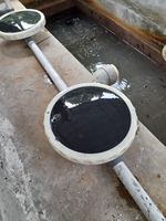 Diffuseur d'air à bulles de type plaque plane pour l'aération des fossés d'égouts et l'utilisation industrielle