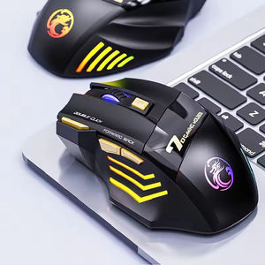 Ratón Inalámbrico para Juegos <span class=keywords><strong>IMICE</strong></span> GW - X7, Doble Clic, 2.4G, Bluetooth, Silencioso, Recargable, con Iluminación RGB, 7 Teclas - Product Image 1