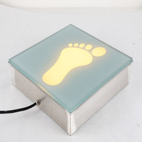 Enterré souterrain carré éclairage extérieur passerelle pavage lampe Ip67 décoration creusée piste de danse carrelage rgb pavé brique lumières