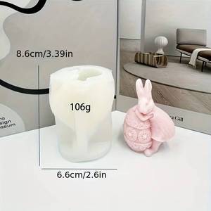 Molde de Silicona con Forma de Conejo para Pascua, para Resina, Yeso, Velas Aromáticas y Decoración - Product Image 5