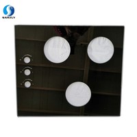 Verre trempé sur mesure pour plaque de cuisson, panneau de verre de sécurité résistant à la chaleur pour appareils électroménagers