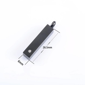 Rectangular Stainless Steel <b>Urn</b> Pendant Necklace for <b>Pet</b> <b>Ashes</b> Chain Charms Funeral Cremation Keepsake Metal Jewelry Accessories - Product Image 3