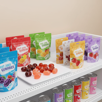 Bonbons gélifiés aux saveurs de fruits variés en gros, OEM ODM, marque privée, bonbons moelleux, halal, disponibles pour les supermarchés et les confiseries