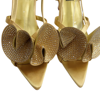 Chaussures de soirée de créateur italien avec pochette assortie pour mariages africains et occasions nuptiales, chaussures pour femmes en dentelle brodée et perles