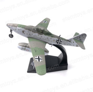 Modèle d'<span class=keywords><strong>avion</strong></span> à réaction en métal moulé sous pression 1/72 Me-262, <span class=keywords><strong>bombardier</strong></span> allemand pour collectionneurs et exposition, jouet en alliage - Product Image 2