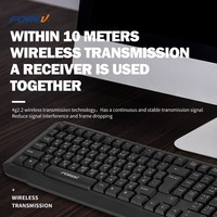 Keyboard dan Mouse Nirkabel FV-360 Laris untuk Penggunaan Kantor & Laptop