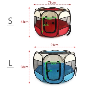 ที่มีคุณภาพสูงแบบพกพาพับ Pop Up สุนัข Playpen ที่ถอดออกได้ตาข่าย<span class=keywords><strong>ป</strong></span>ก - Product Image 6