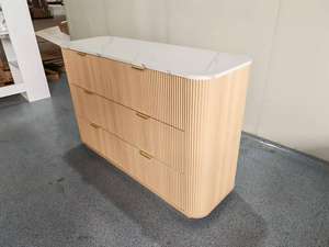 חזה הסיטונאי של מגירות חדר שינה ריהוט אלון פינת מגירת ערכת עיצוב סלון לבן - Product Image 3