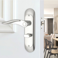 Aluminium-Zinklegierung Einzelriegel-Türgriff mit Schließzylinder für Schlafzimmer, Badezimmer, Eingang, Hotel, Innen- und Holztüren