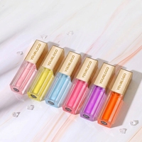 Huile à lèvres végétalienne botanique personnalisée, hydratante et nourrissante, gloss liquide 5ml, flacon en verre, marque privée, maquillage des lèvres personnalisable