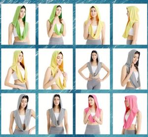 Toalla con Capucha, Toallas Refrescantes para Cuello y Rostro, Enfriamiento Instantáneo al Mojarse, Protección Solar UPF 50, Ideal para Deportes, Gimnasio, Camping - Product Image 2