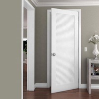 Porte blanche Design moderne et simple Porte coulissante en MDF Surface finie pour armoire Fournisseur en gros
