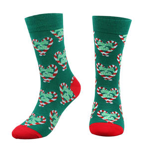 Chaussettes de Noël <span class=keywords><strong>fantaisie</strong></span> en coton tricoté jacquard de grande taille Vente en gros Chaussettes de nouvel an pour hommes - Product Image 3