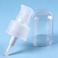 Pompe à lotion miniature en plastique PP 20/410 avec couvercle anti-poussière pour flacons cosmétiques