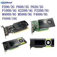 Pour Quadro P400 P600 P620 P1000 k2200 P1000 M4000 M5000 P2200 P5000 GDDR5 PCI Express 3.0x16 Mini DP carte graphique professionnelle