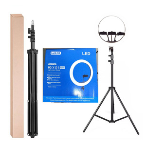 Anneau de lumière de remplissage de 14 pouces, 36CM, 10 niveaux de luminosité, support de téléphone pour Selfie, lampe annulaire avec support pour <span class=keywords><strong>Tiktok</strong></span> - Product Image 2