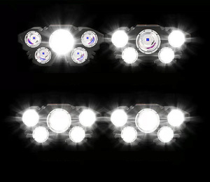 <strong>LED</strong> Five-Headlight Work <strong>Mining</strong> Lamp Ultra-Long Endurance Night Fishing Headlight Strong Light Waterproof IP65 for Outdoor Use - Product Image 2