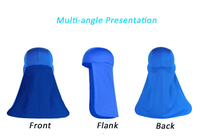 Durag de malla transpirable con logo personalizado para ciclismo al aire libre, protección solar para el cuello, parasol para casco, capucha antitranspirante.