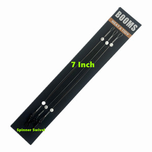 Filo da pesca per carpe con terminale fuso per accessori da rig, boom fuso 100% fluorocarbon con amo e girella Ronnie e anello. - Product Image 2