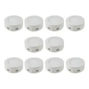 Plafonnier LED moderne 6W à montage en surface, blanc froid 6000K, indice de protection IP44, couvercle en acrylique, base en aluminium, AC 220V, lot de 10 pour - Product Image 6