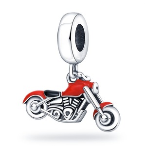 Cute cartoon car and hot <b>air</b> balloon pendants, made of white brass, <b>can</b> be used to make DIY bracelets - Product Image 3
