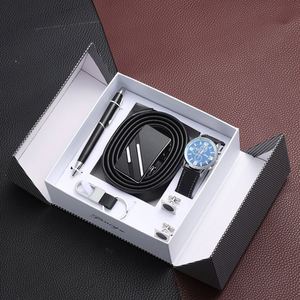 Set de Regalo Ejecutivo de Lujo para el Día del Padre, 5 Piezas: Reloj, Bolígrafo, Cartera, con Caja - Product Image 6