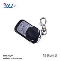 YET004 315/433.92mhz universel sans fil porte-clés Rf télécommande ABS 4 boutons appareils ménagers intelligents