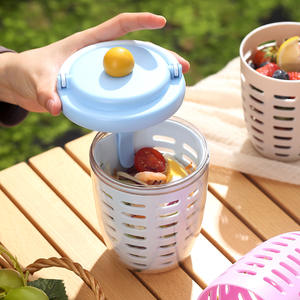 Dopamine Salad Cup – tasse de petit-déjeuner portable à double paroi avec drain, pour les employés de bureau, les étudiants, les nécessités quotidiennes - Product Image 3