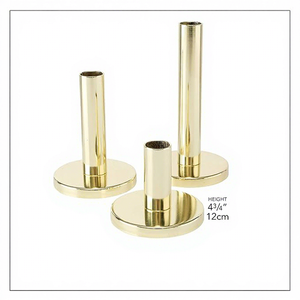 Portavelas de lujo hecho a mano de Venta caliente, portavelas de metal de la mejor calidad en Latón chapado en oro, soporte de vela - Product Image 4