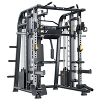 Machine Smith multifonction personnalisée en gros, cage de musculation, rack à squats avec système de traction latérale intégré