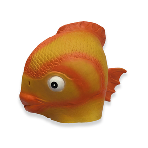 Maschera Realistica di Pesce Rosso e Oro, Costume di Halloween, Accessorio Teatrale, Maschera Integrale in Lattice con Stampa Serigrafica a 1 Colore - Product Image 2