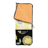 Pochette de rangement pour parasol en microfibre, pliable, imperméable, impression plage extérieure, Absorption d'eau