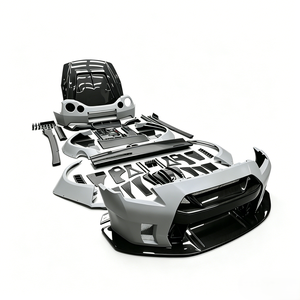 Kit carrosserie large style LB2 pour Nissan GT-R R35 2007-2023 : pare-chocs avant et arrière, jupes latérales, spoiler, capot - Product Image 1