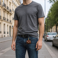 Étui pour AirPods Pro 3 en cuir véritable fait main vintage, personnalisé, anti-rayures, protection contre les chutes, portable avec boucle