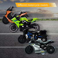 Modèle de moto en alliage moulé sous pression, jouet miniature à tirer en arrière pour enfants, cadeau d'anniversaire et figurine de collection, vente chaude