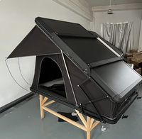 Carpa de techo 4x4 de fábrica, impermeable, para camping, con estructura de aluminio en X, carpa de techo rígida con bisagras en X