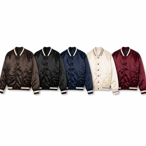 <b>Men's</b> Varsity <b>Jacket</b> Oversized <b>Baseball</b> Bomber Coat Contrast Ribbed Trim Snap Button Streetwear Snap button <b>jacket</b> - Product Image 2
