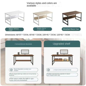 Escritorio plegable moderno de alta calidad para ordenador portátil de oficina, estante de mesa de juegos de ordenador de Metal de madera para oficina, escuela, Hospital, uso doméstico - Product Image 5