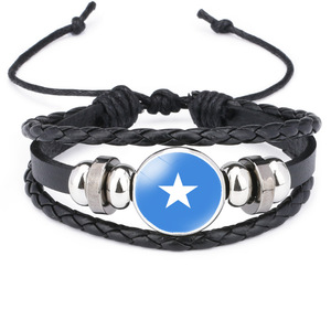 Bracelet en fil ciré tressé avec drapeau personnalisé de Sao Tomé-et-Principe, cordon réglable, souvenir culturel des petites îles, cadeau - Product Image 5