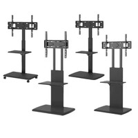 Carro de TV móvil para soporte de TV de pantalla plana LCD LED de 42 a 80 pulgadas con altura ajustable VESA 620x400mm Carro de TV de piso