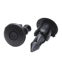 Clips de fixation en nylon noir à trou de 6 mm, longueur 20 mm, pour pare-chocs et ailes de voiture, fixation de panneaux de carrosserie, remplacement en plastique