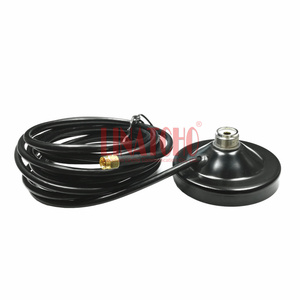 Support de Base magnétique d'<span class=keywords><strong>antenne</strong></span> de voiture, 5 pièces, 75MM de diamètre PL259 UHF - Product Image 2
