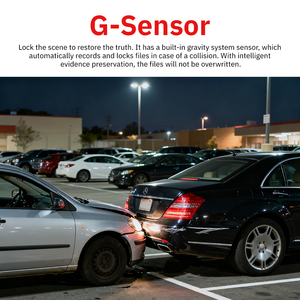 Caméra embarquée 4K 4CH avec WiFi 5G et objectif fisheye 360° °   Caméra embarquée AI avec vision nocturne et capteur G pour voiture, DVR WDR, boîte noire de voiture, dashcam d'usine OEM - Product Image 6