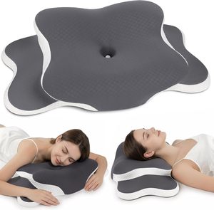 Custom Logo High-end Breathable Memory Foam Medical Therapeutic Orthopedic Neck Contour Wearable Butterfly Sleeping <b>Bed</b> Pillow - Product Image 1