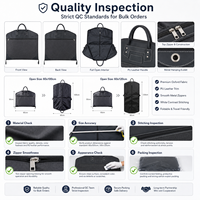Sac de Voyage Pliable pour Hommes en Nylon Oxford et Cuir PU, avec Poignée et Poche Frontale Entièrement Ouverte, Taille Personnalisée, Vente en Gros Mondiale