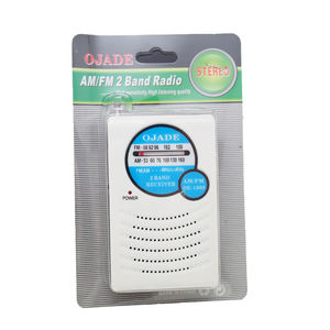 XIBOMAN Radio de poche mini portable la plus vendue, récepteur mondial AM FM argenté avec clip ceinture et haut-parleur intégré - Product Image 6